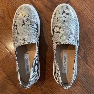 Steve Madden Snakeskin Print Slip-on Sneakers